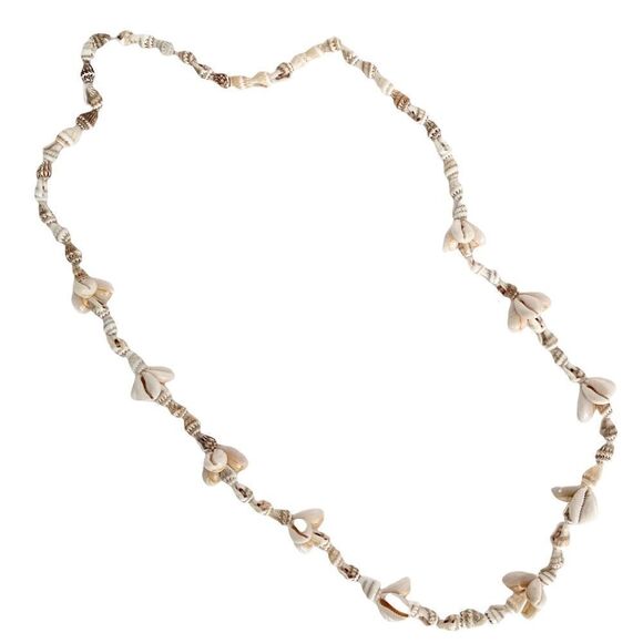 Women Bohemian Sea Shell Decor Long Necklace - Picture 1 of 4